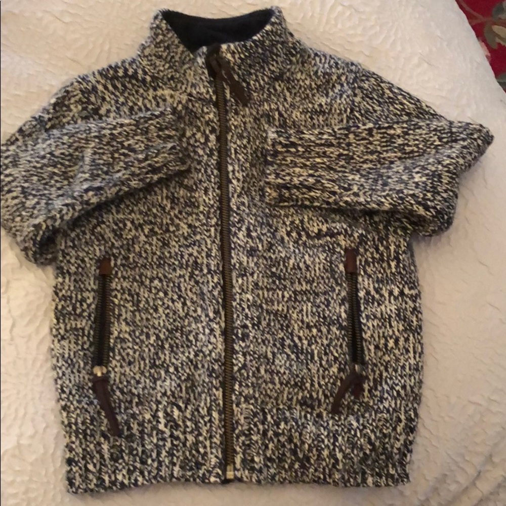 Boys Lands End Cardigan zip-up sweater